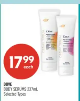 Shoppers Drug Mart DOVE BODY SERUMS offer