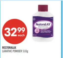 Shoppers Drug Mart RESTORALAX LAXATIVE POWDER offer