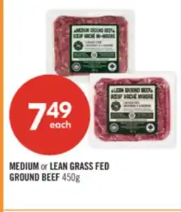 Shoppers Drug Mart MEDIUM or LEAN GRASS FED GROUND BEEF offer