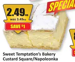 Starsky Sweet Temptation's Bakery Custard Square/Napoleonka offer