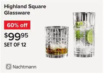 Linen Chest Highland Square Glassware offer