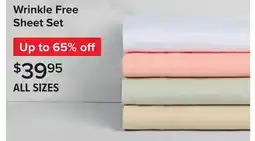 Linen Chest Wrinkle Free Sheet Set offer