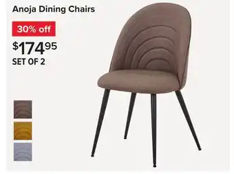 Linen Chest Anoja Dining Chairs offer