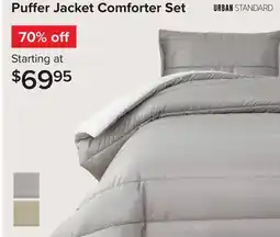 Linen Chest Puffer Jacket Comforter Set offer