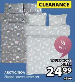 JYSK ARCTIC/NOA Flannel duvet cover set offer
