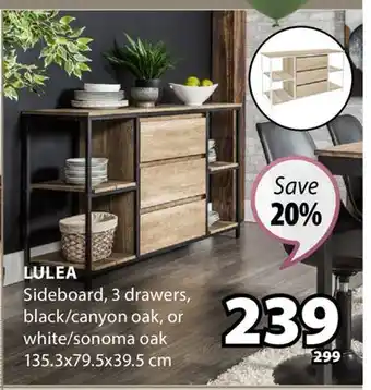 JYSK Lulea Sideboard offer