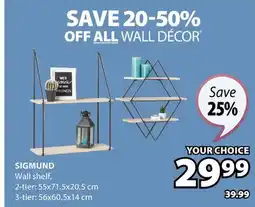 JYSK Sigmund Wall shelf offer