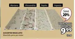 JYSK ASSORTED WAXCLOTH offer