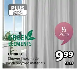 JYSK ULRIKKE Shower liner offer