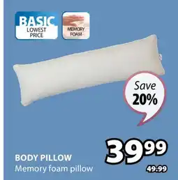 JYSK Body Pillow offer