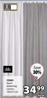 JYSK Dab Como Room darkening curtain offer
