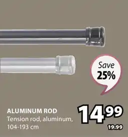 JYSK ALUMINUM ROD Tension rod offer