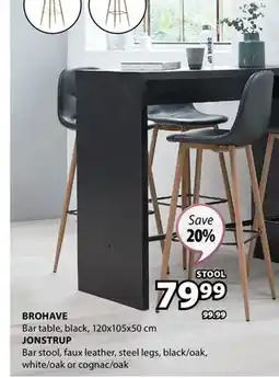 JYSK BROHAVE Bar table offer