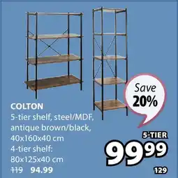 JYSK Colton 5-tier shelf offer