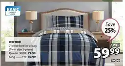 JYSK Oxford 7-piece bed-in-a-bag offer