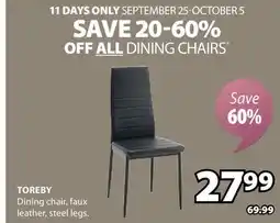 JYSK Toreby Dining chair offer