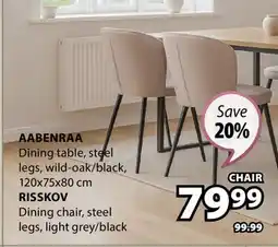 JYSK RISSKOV Dining chair offer