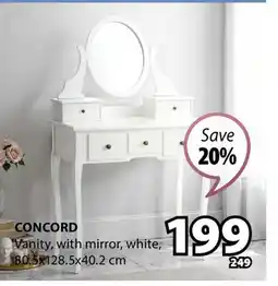 JYSK Concord Vanity offer