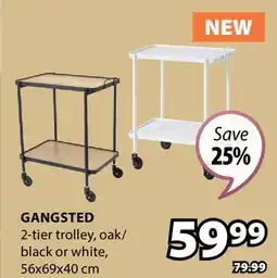 JYSK GANGSTED 2-tier trolley offer