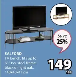 JYSK SALFORD TV bench offer