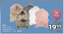 JYSK TAKS Faux fur rug offer