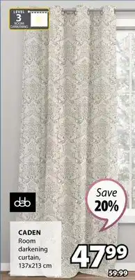 JYSK CADEN Room darkening curtain offer