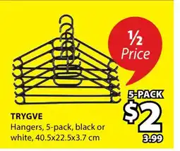 JYSK TRYGVE Hangers offer