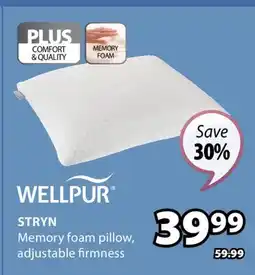 JYSK STRYN Memory foam pillow offer