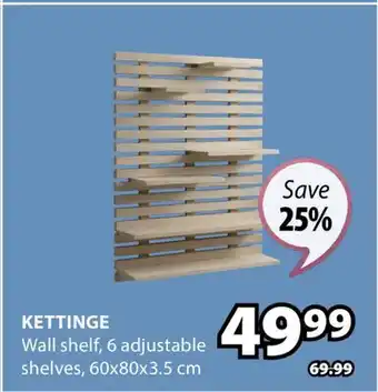 JYSK KETTINGE Wall shelf offer
