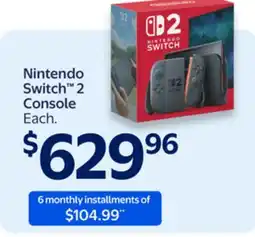 Walmart Nintendo Switch 2 Console offer