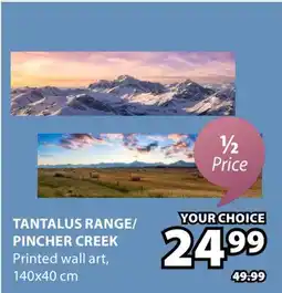 JYSK Tantalus Range/Pincher Creek Printed wall art offer