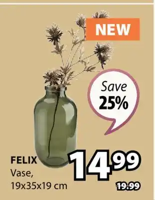 JYSK Felix Vase offer