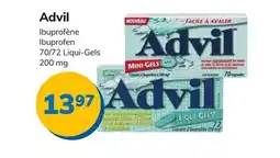 Accès pharma Advil Ibuprofen 70/72 Liqui-Gels offer