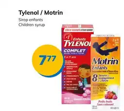Accès pharma Tylenol / Motrin Children syrup offer