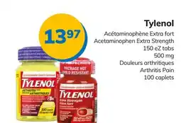 Accès pharma Tylenol Acetaminophen Extra Strength 150 eZ tabs 500 mg, Arthritis Pain 100 caplets offer
