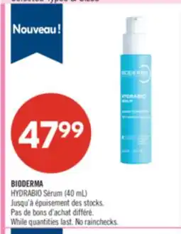 Pharmaprix BIODERMA HYDRABIO Serum offer
