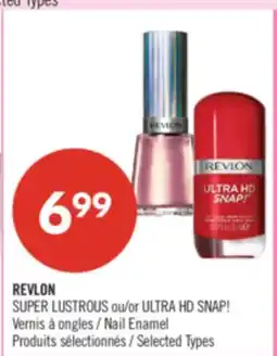 Pharmaprix REVLON SUPER LUSTROUS or ULTRA HD SNAP! Nail Enamel offer