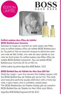 Pharmaprix Hugo Boss BOSS Bottled Fragrance Gift Set offer