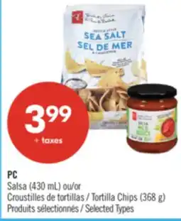 Pharmaprix PC Salsa (430 mL) or Tortilla Chips (368 g) offer
