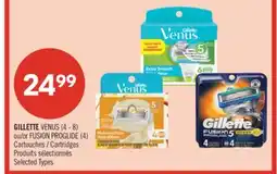 Pharmaprix GILLETTE VENUS (4 - 8) or FUSION PROGLIDE (4) Cartridges offer