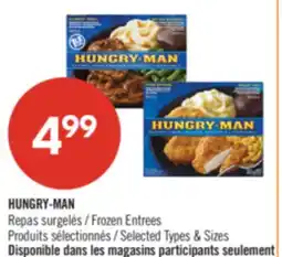 Pharmaprix HUNGRY-MAN Frozen Entrees offer