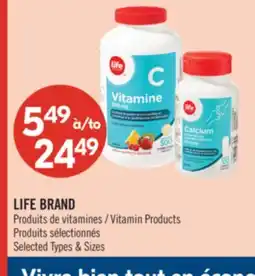 Pharmaprix LIFE BRAND Vitamin Products offer