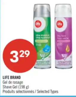 Pharmaprix LIFE BRAND Shave Gel offer