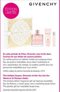 Pharmaprix Givenchy Irresistible Fragrance Gift Set offer