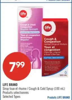 Pharmaprix LIFE BRAND Cough & Cold Syrup offer