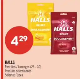 Pharmaprix HALLS Lozenges offer