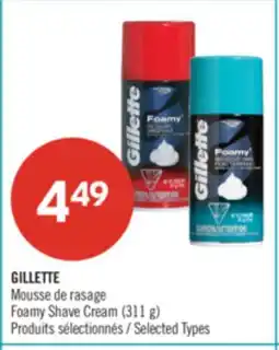 Pharmaprix GILLETTE Foamy Shave Cream offer