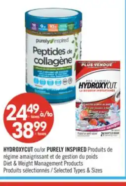 Pharmaprix HYDROXYCUT or PURELY INSPIRED Diet & Weight Management Products offer