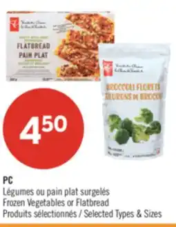 Pharmaprix PC Frozen Vegetables or Flatbread offer