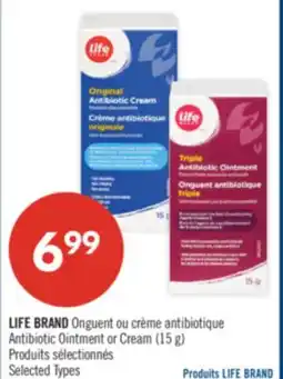 Pharmaprix LIFE BRAND Antibiotic Ointment or Cream offer